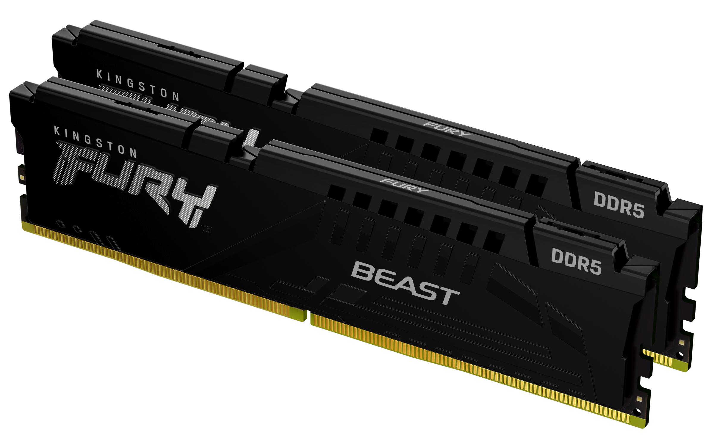 Kingston Technology FURY Beast 64 GB 5600 MT/s DDR5 CL40 DIMM (Kit da 2) Black