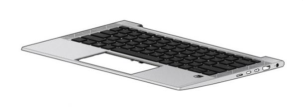 HP 830 G7/G8 - Topcover Keyboard TR - BL