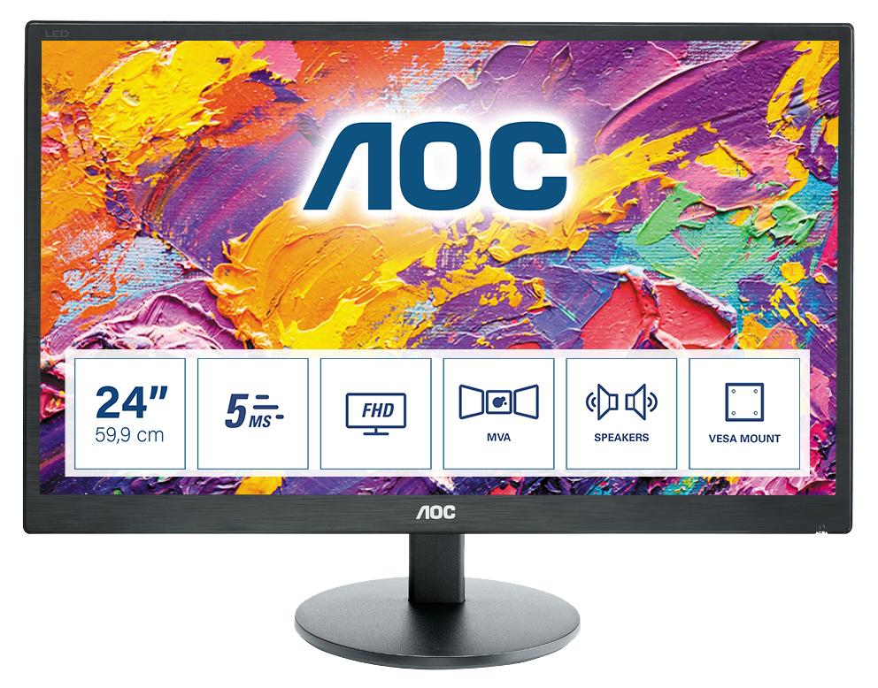 AOC M2470SWH LED display 599 cm (23.6") 1920 x 1080 Pixel Full HD Nero