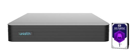 NVR Uniarch 16 Canali 8 Megapixel senza PoE1 HardDisk 1TB