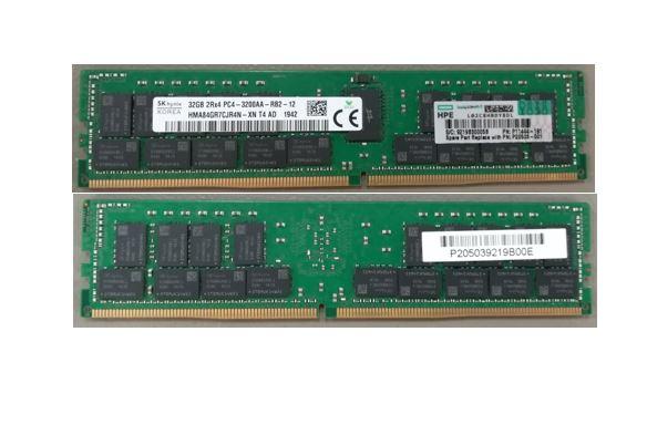 HPE SPS-DIMM, 32 GB PC4-3200AA-R, 2Gx4