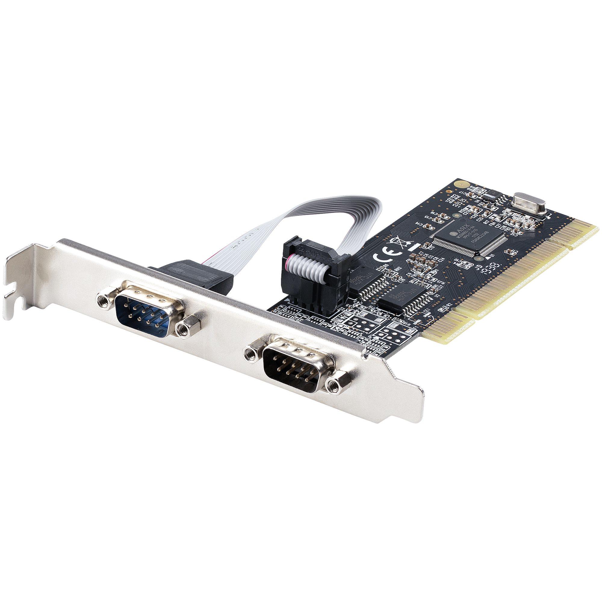 StarTech.com Scheda seriale PCI RS232 a 2 porte - Scheda di espansione/ controller seriale PCI - Scheda PCI a doppia porta seri