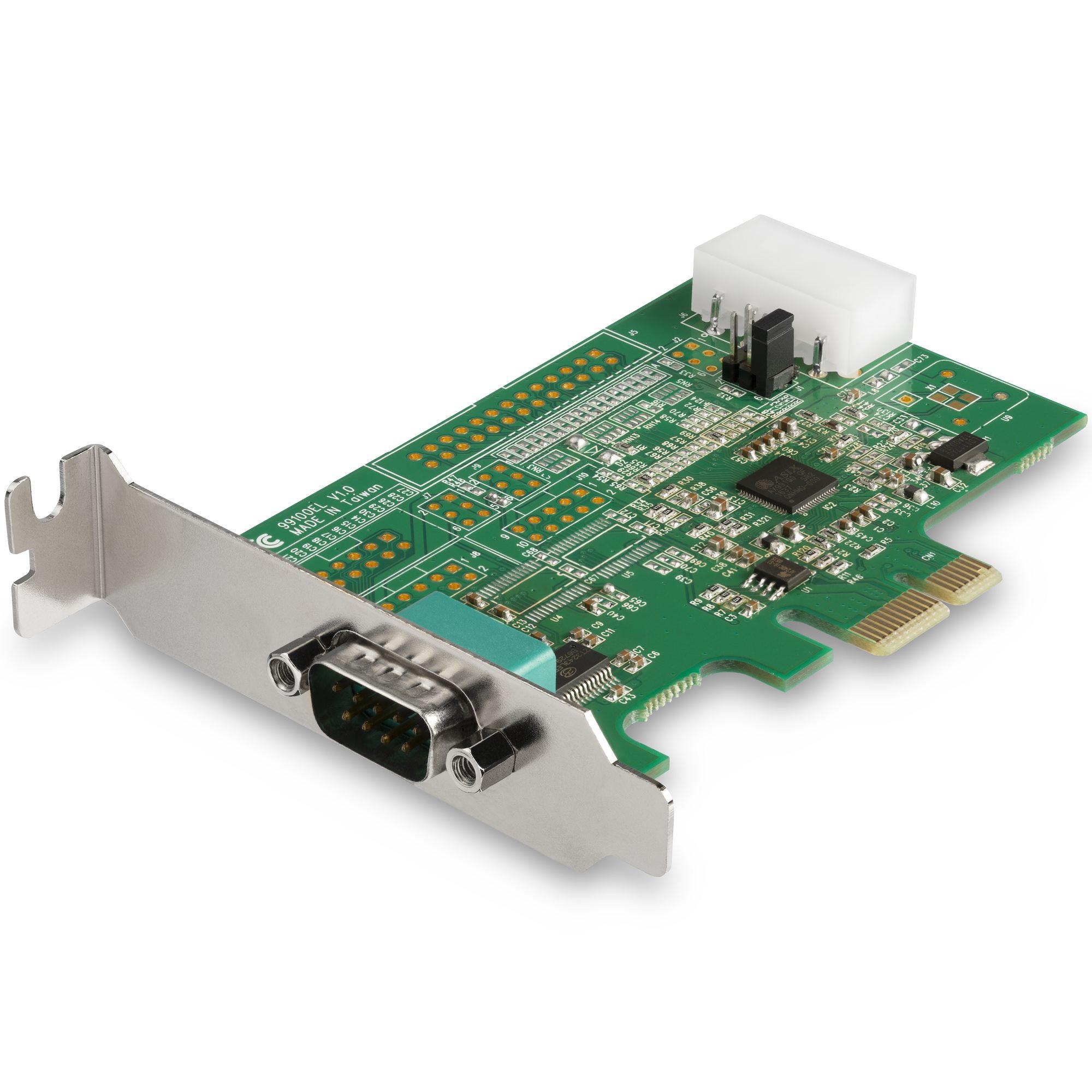 StarTech.com Scheda Seriale PCI Express con 1 Porta - Controller PCIe RS232 - 16950 UART - Scheda Seriale di Espansione DB9 a P