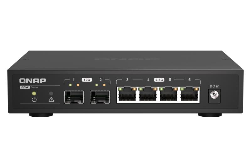 QNAP QSW-2104-2S switch di rete Non gestito 2.5G Ethernet Nero