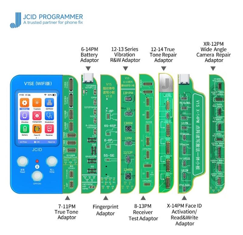 Programmatore JCID V1SE versione WI-FI completo di 8 schede
