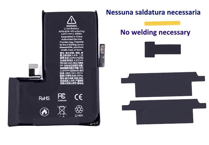 Batteria No-Welding Senza Saldatura per iPhone 13 Pro Max