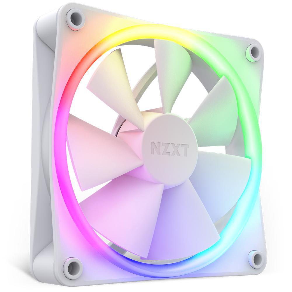 NZXT F120 RGB Triple Pack Case per computer Ventilatore 12 cm Bianco 3 pz (NZXT 120 mm Aer RGB 3 Triple White)