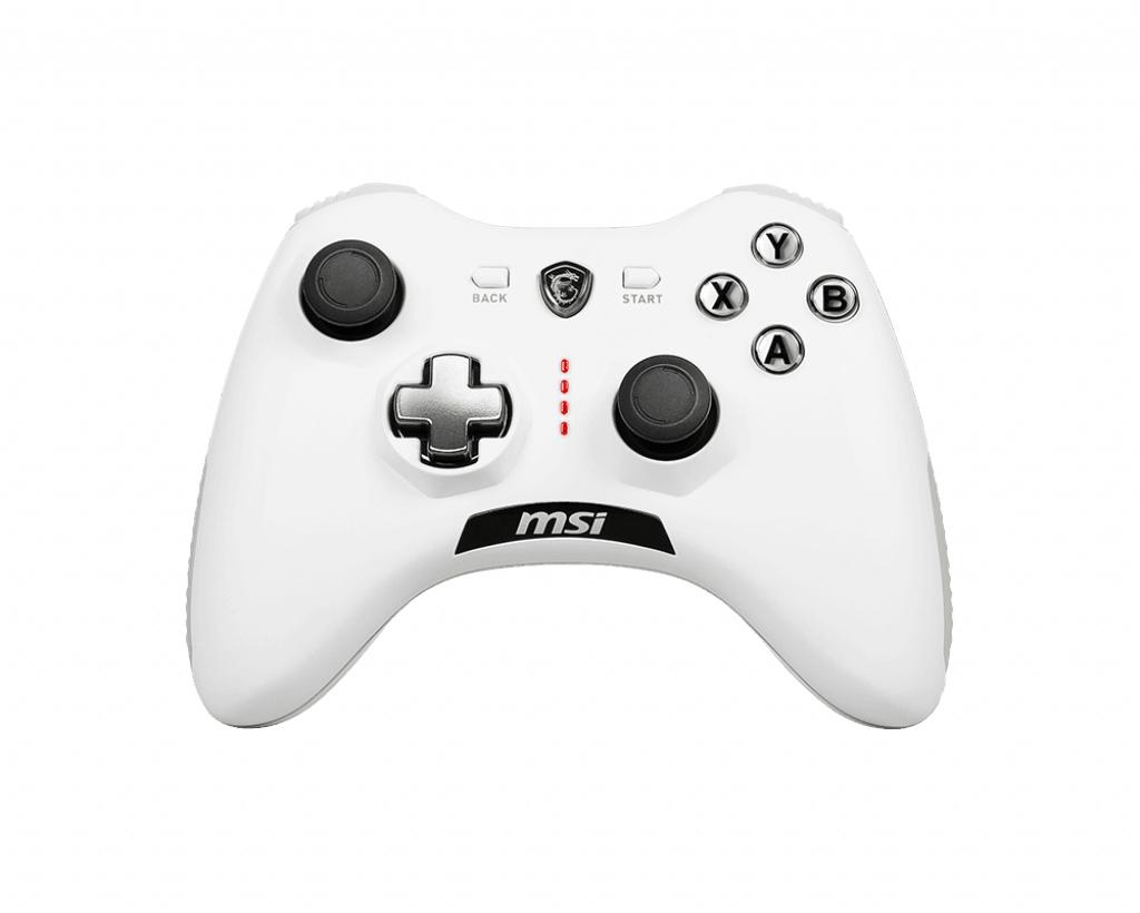 MSI Force GC20 V2 Bianco USB 2.0 Gamepad Analogico/Digitale Android, PC