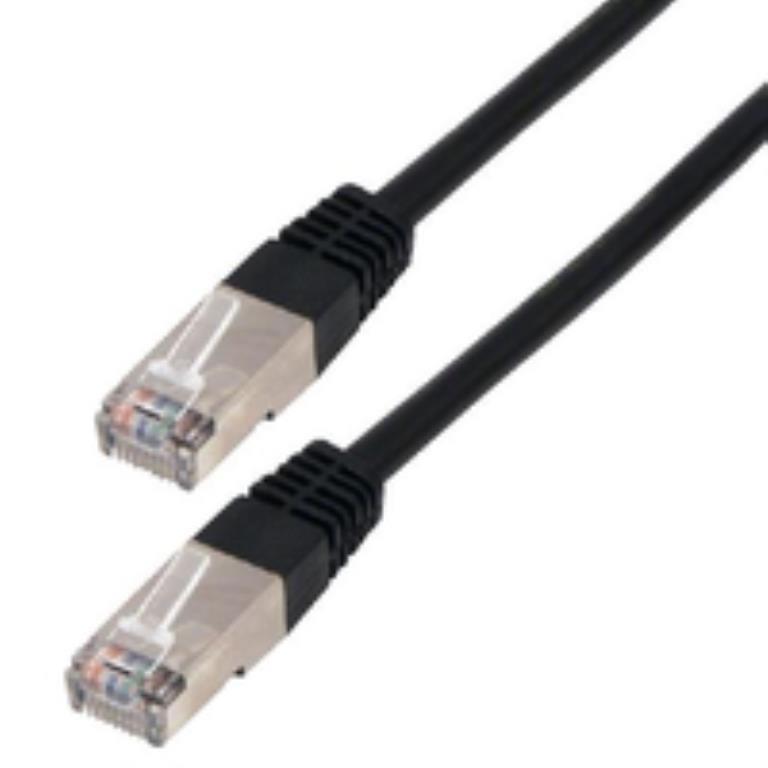 Cavo RJ45 SFTP nero CAT6 - 2 Mt termosaldato