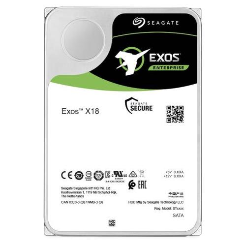 SEAGATE HDD EXOS X18 16TB 3,5 7200RPM SATA 6GB/S BUFFER 256MB ** RICONDIZIONATO**