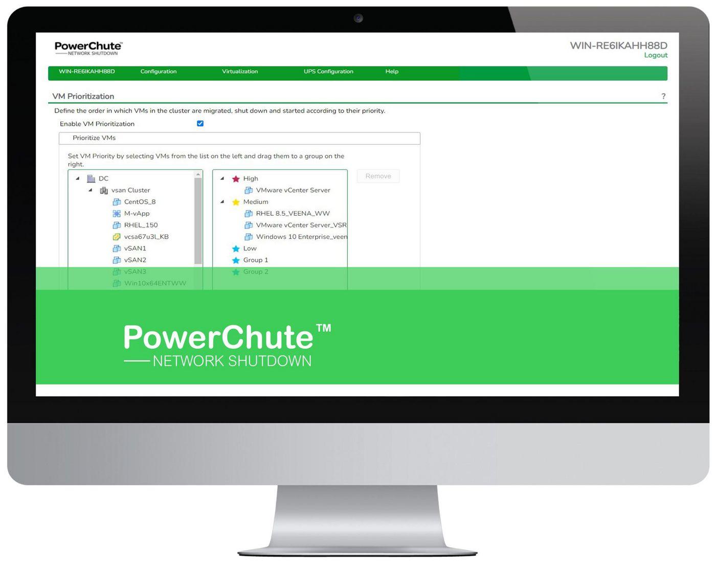 POWERCHUTE NETWORK SHUTDOWN