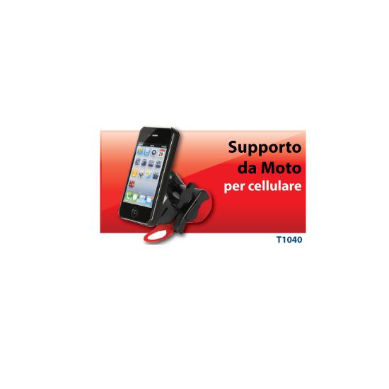 HANTOL SUPPORTO DA MOTO E BICI PER IPHONE 4 E 4S ROTAZIONE 360 GRADI T1040