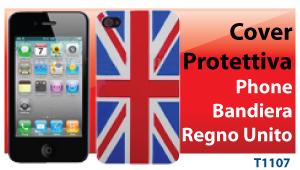 HANTOL COVER PROTETTIVA PER iPHONE 4/4S CON BANDIERA DELL'INGHILTERRA T1107