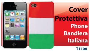 HANTOL COVER PROTETTIVA PER iPHONE 4/4S CON BANDIERA ITALIANA T1108