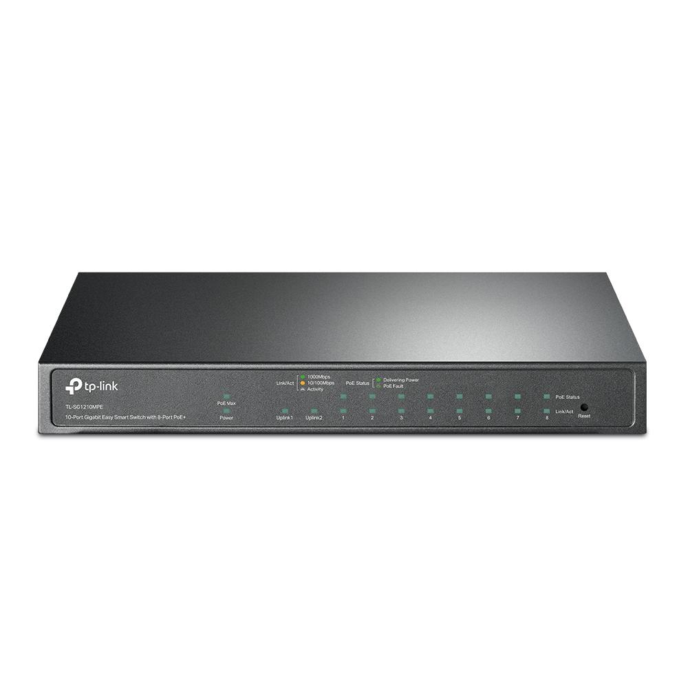 TP-Link TL-SG1210MPE switch di rete Gestito L2 Gigabit Ethernet 10/100/1000 Supporto Power over Ethernet PoE Nero (10-Port Giga