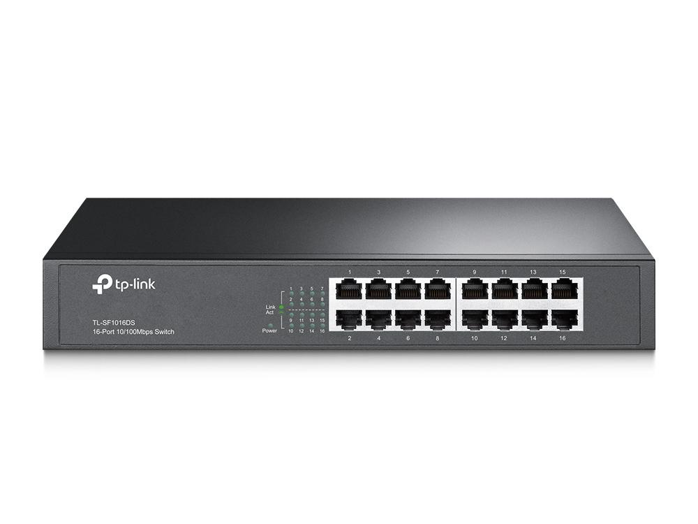 TP-Link TL-SF1016DS switch di rete Non gestito Fast Ethernet (10/100) 1U Nero