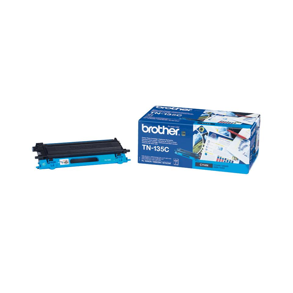 Brother TN-135C cartuccia toner 1 pz Originale Ciano (BROTHER TN135C HIGH YIELD CYAN TONER)