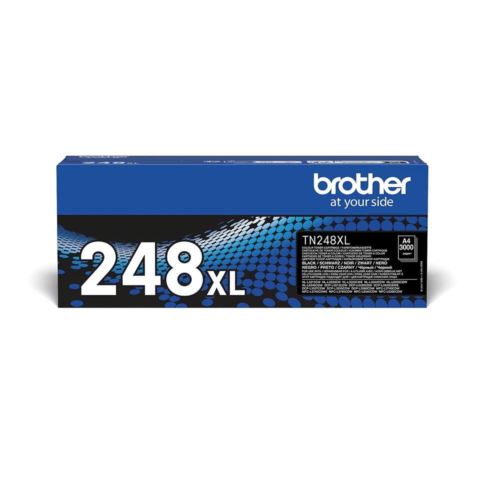 Brother TN-248XLBK cartuccia toner 1 pz Originale Nero (OEM Brother TN248XLBK Black Original High Capacity Toner Cartridge)