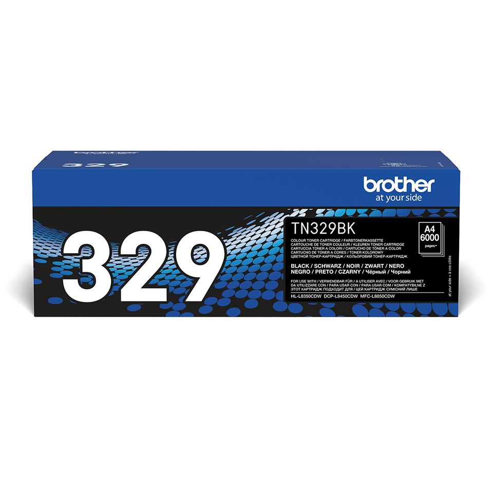 Brother TN-329BK cartuccia toner 1 pz Originale Nero (BROTHER TN329 BLACK TONER 6000 PAGES)