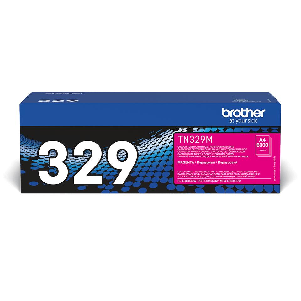 Brother TN-329M cartuccia toner 1 pz Originale Magenta (BROTHER TN329 MAGENTA TONER 6000 PAGES)