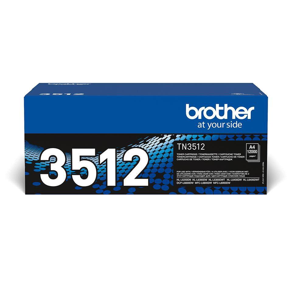 Brother TN-3512 cartuccia toner 1 pz Originale Nero (Brother TN-3512 Black 12000 Pages Toner)