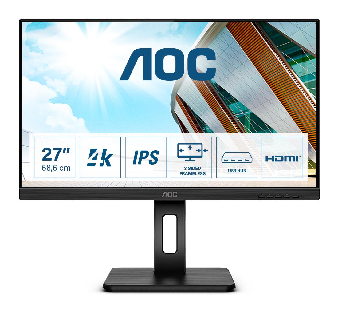 AOC P2 U27P2 LED display 686 cm (27") 3840 x 2160 Pixel 4K Ultra HD Nero