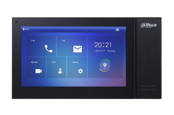 Dahua-VTH2421FB-P-Dahua Videocitofono - Postazione interna - Touch Screen 7" 1024x600 - Plastica - Nero - PoE