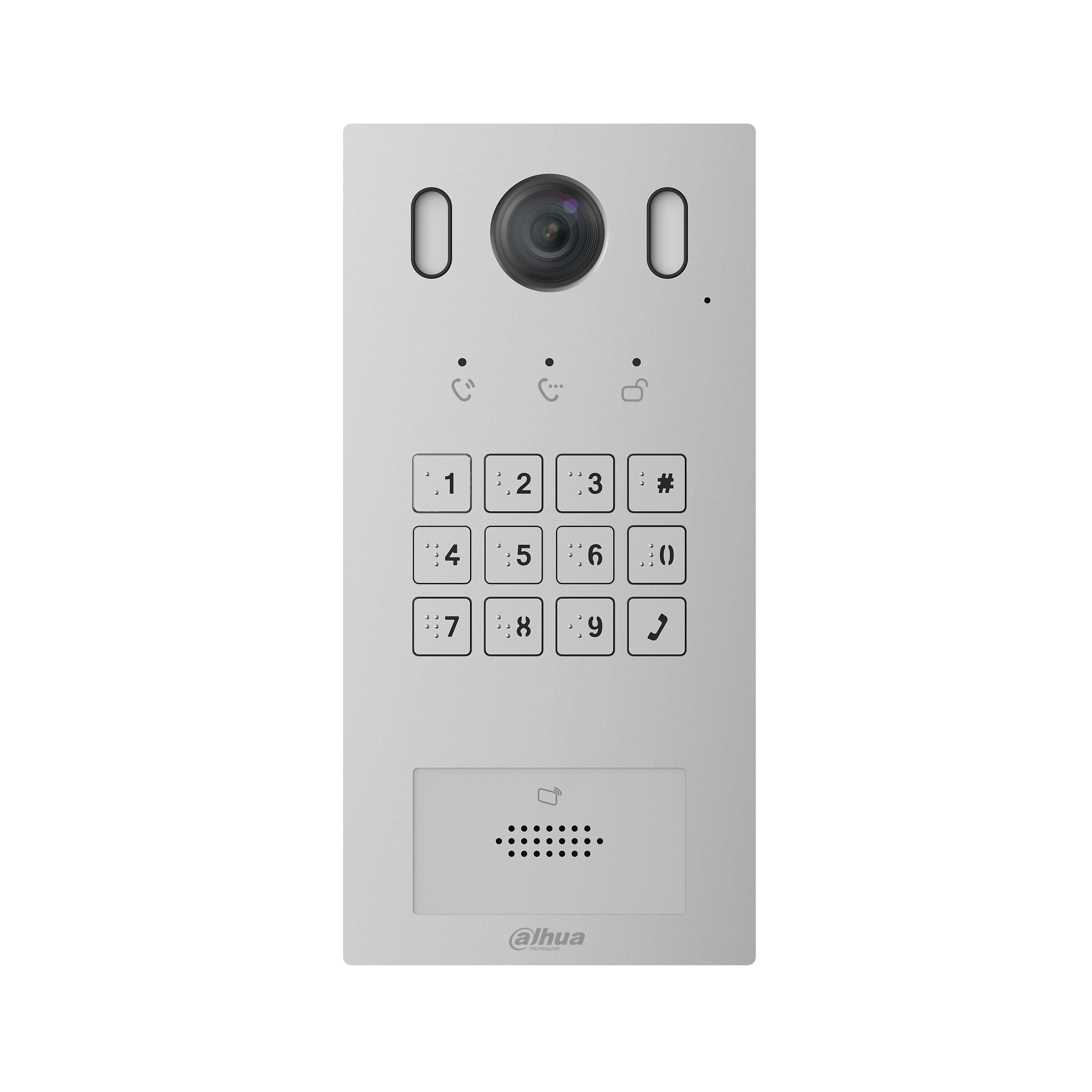 Dahua-VTO3221E-P-Dahua Videocitofono - Postazione esterna - Tastiera meccanica - Telecamera 2MP - Alluminio - IP55/IK08